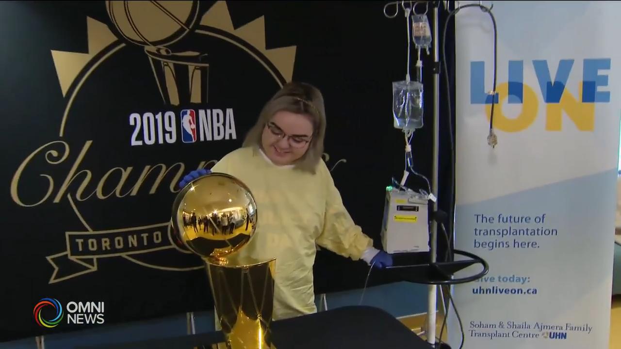 NBA冠軍獎盃於多倫多全科醫院展出 -- Oct 25, 2019 (ON)