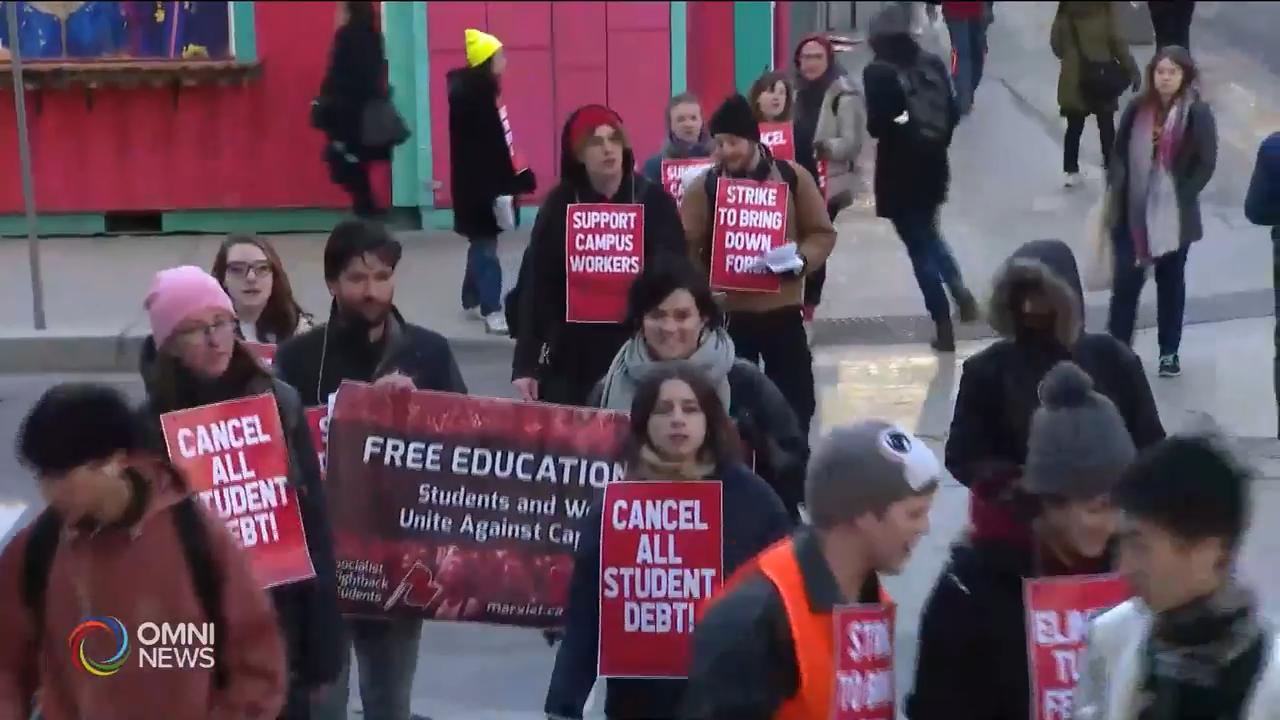 三所大學罷課一天抗議學生貸款收緊 -- Nov 06, 2019 (ON)