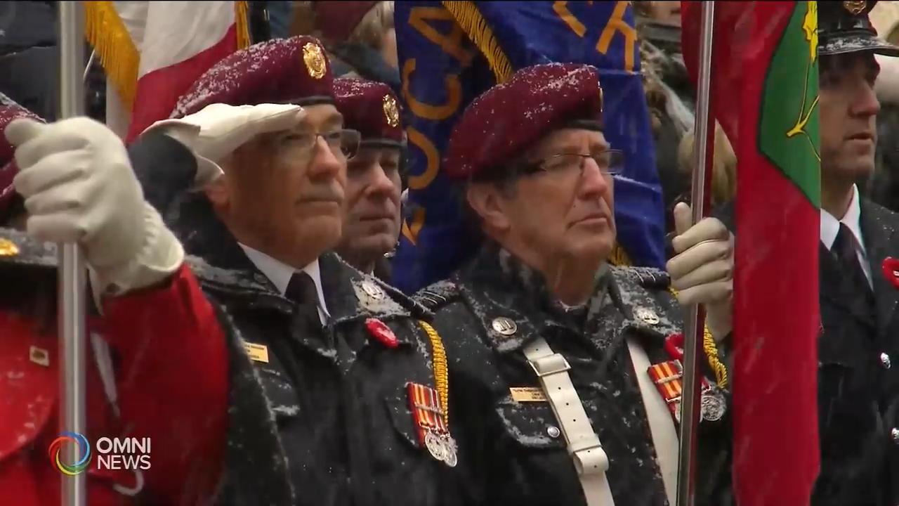 全省各地冒著風雪舉行國殤日紀念活動 -- Nov 11, 2019 (ON)