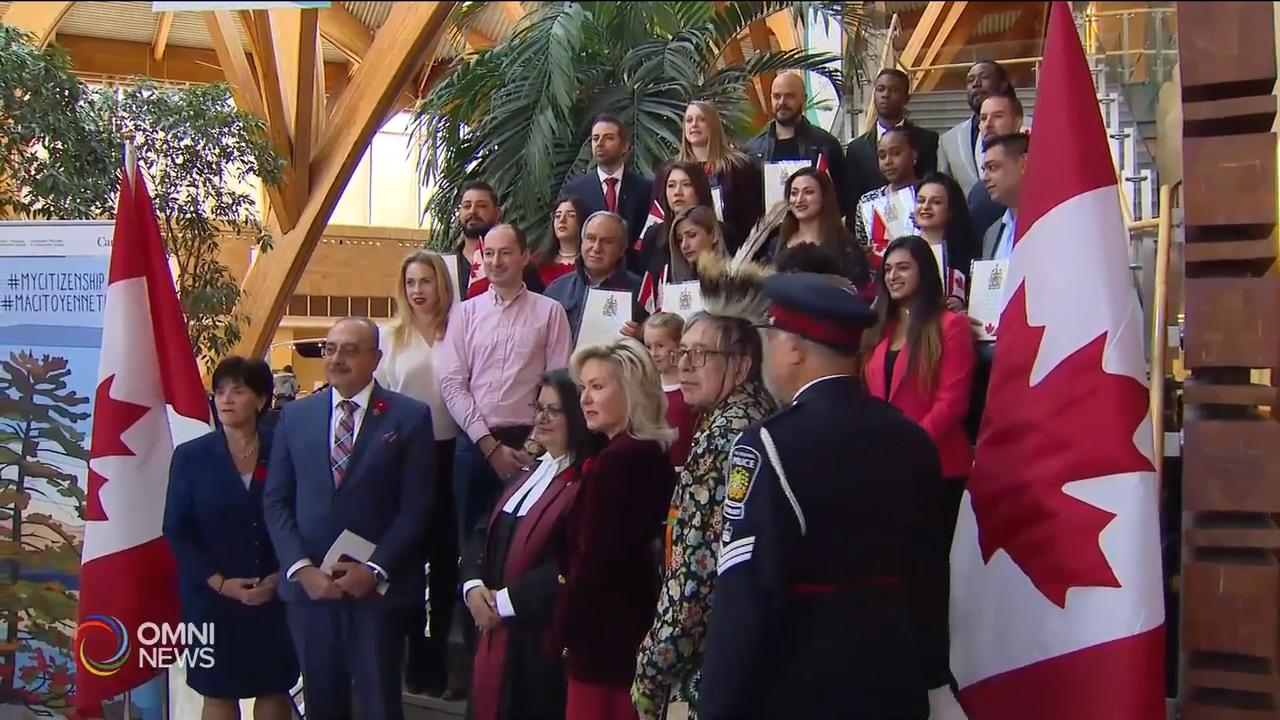 Citizenship ceremony at Credit Valley hospital