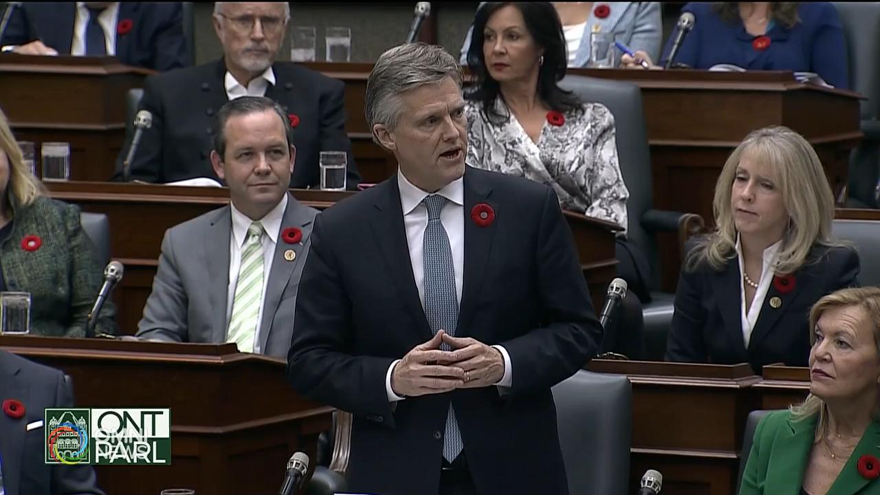 安省經濟更新報告減少財赤13億 -- Nov 06, 2019 (ON)