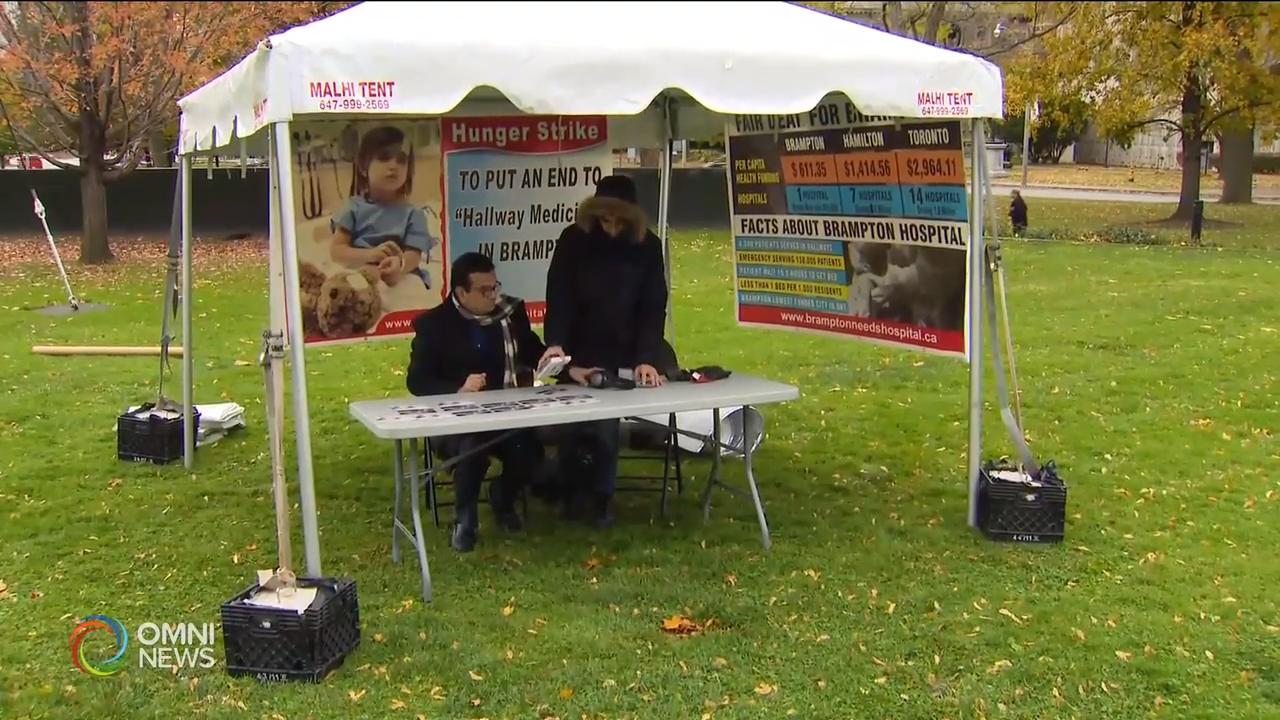 Man goes on hunger strike for Brampton healthcare