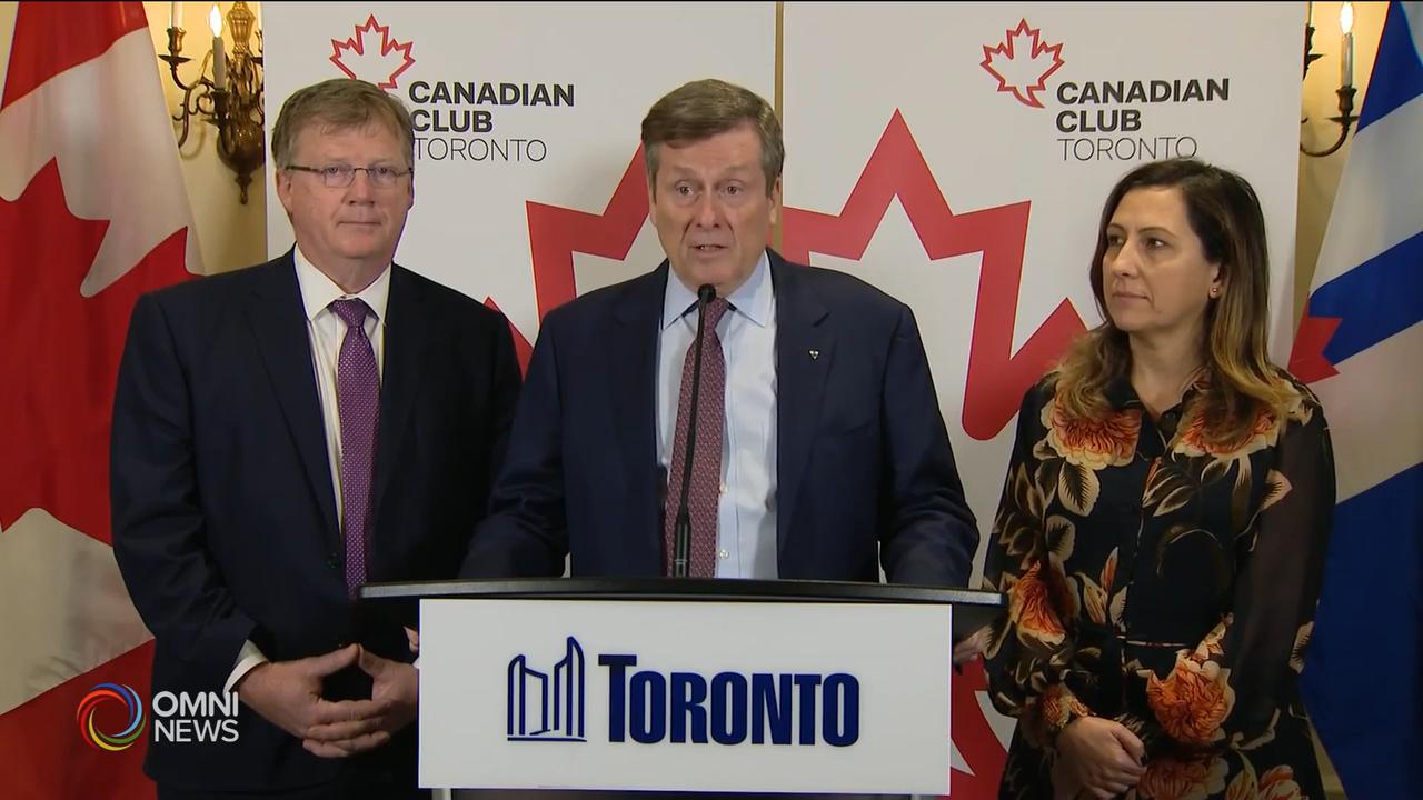 多倫多市計劃開徵城市建設稅, 以發展基建項目 -- Dec 04, 2019 (ON)