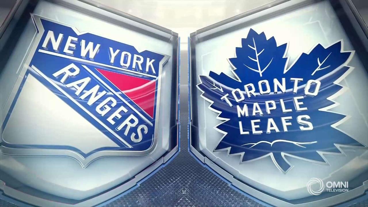 HIGHLIGHTS | Rangers vs. Maple Leafs - Dec 28 2019