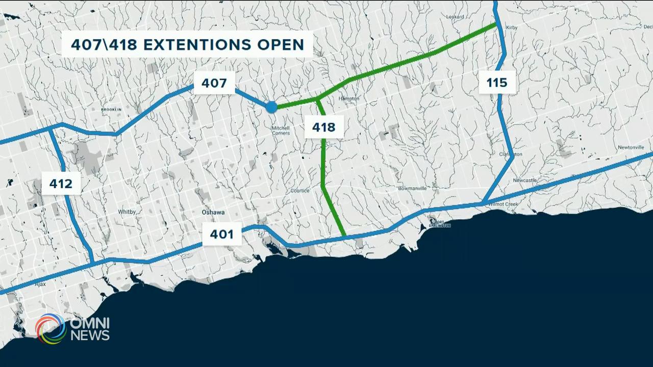 407東行延伸線及418號收費公路通車 -- Dec 09, 2019 (ON)