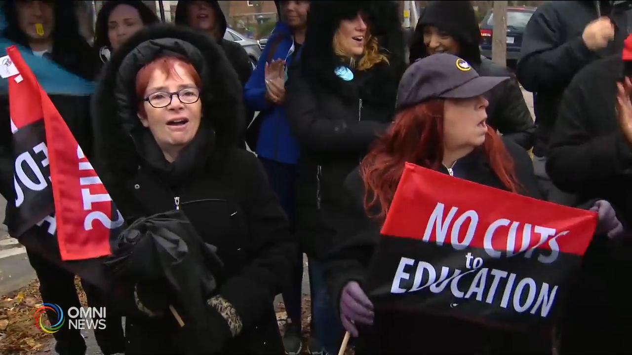 中學教師罷工前夕，勞資雙方分歧嚴重 -- Dec 03, 2019 (ON)