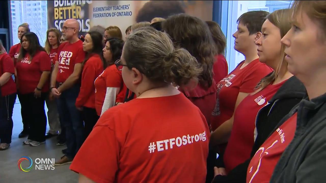 小學教師工業行動升級，停止安排學生外遊活動 -- Dec 10, 2019 (ON)