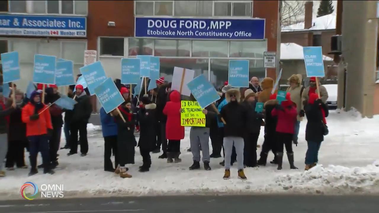 教師罷工多個地區中小學校全面關閉 -- Jan 21, 2020 (ON)