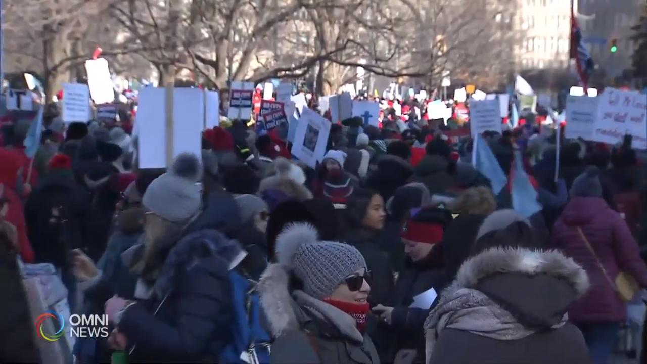 三万教师省议会示威；抗议保守党政府执迷不悟－ Feb 21, 2020