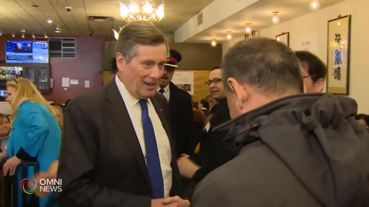 John Tory支持华人餐饮业 － Feb 19, 2020