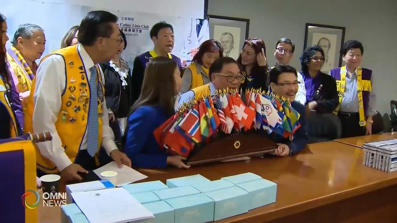 多伦多国泰狮子会捐口罩帮助香港民眾－ Feb 12, 2020