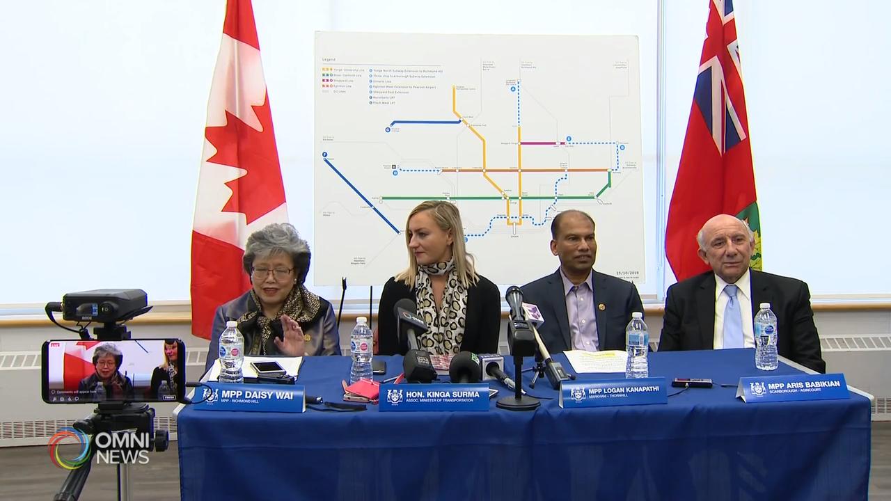 省政府推出法案，加快兴建三条地铁线 － Feb 26, 2020