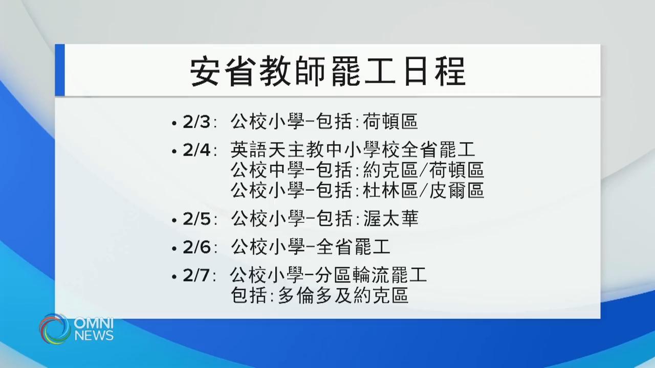 安省四大教師工會下星期罷工行動升級 - Jan 31, 2020 (ON)