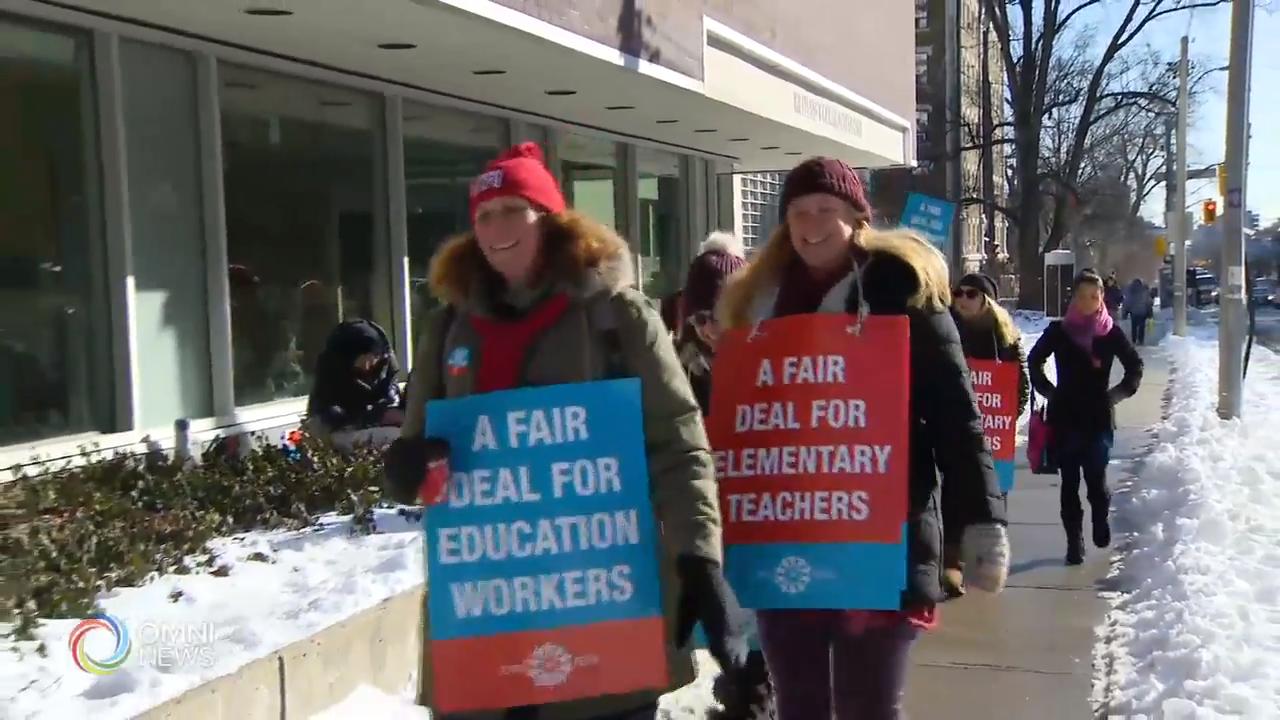 安省小学教师周四发动全省罢工－ Feb 05, 2020