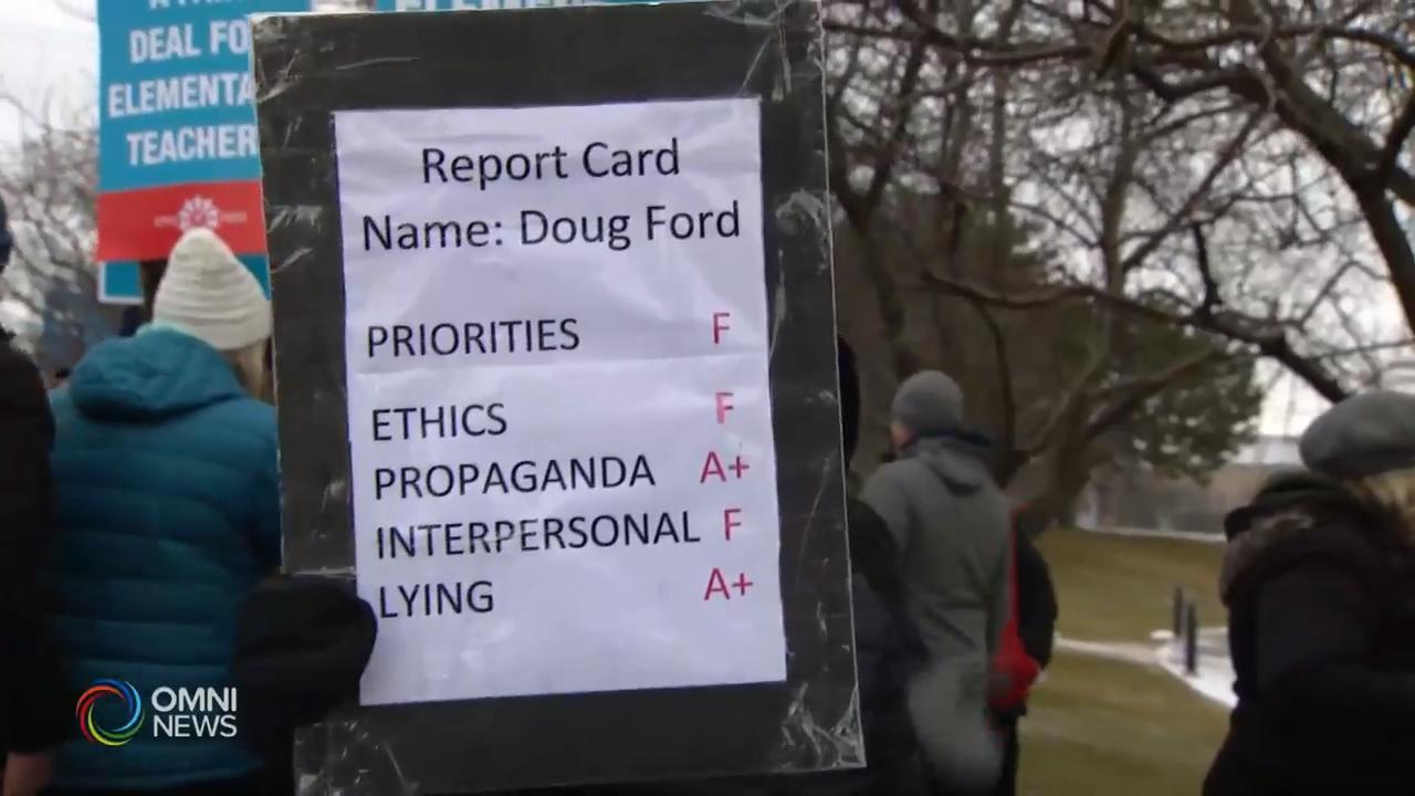 安省教師工潮越演越烈，全省小學聽日大罷工 - Feb 05, 2020 (ON)