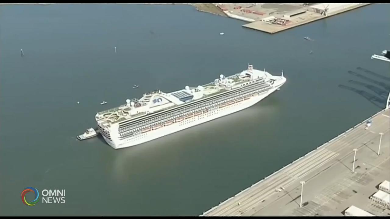 至尊公主号邮轮上的加拿大人，周二抵达Trenton基地 - Mar 10, 2020