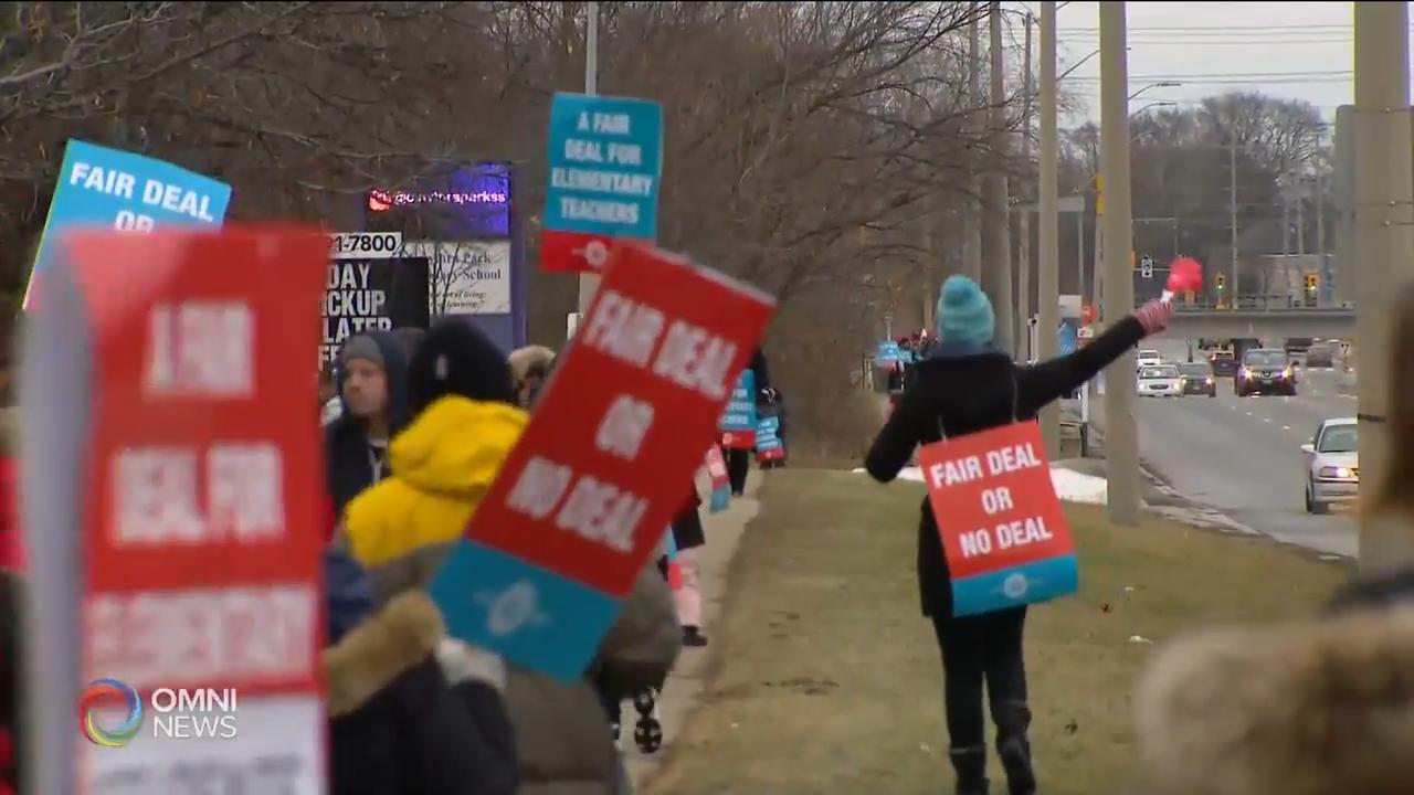 安省三大教师工会周四如期举行罢工 － Mar 04, 2020