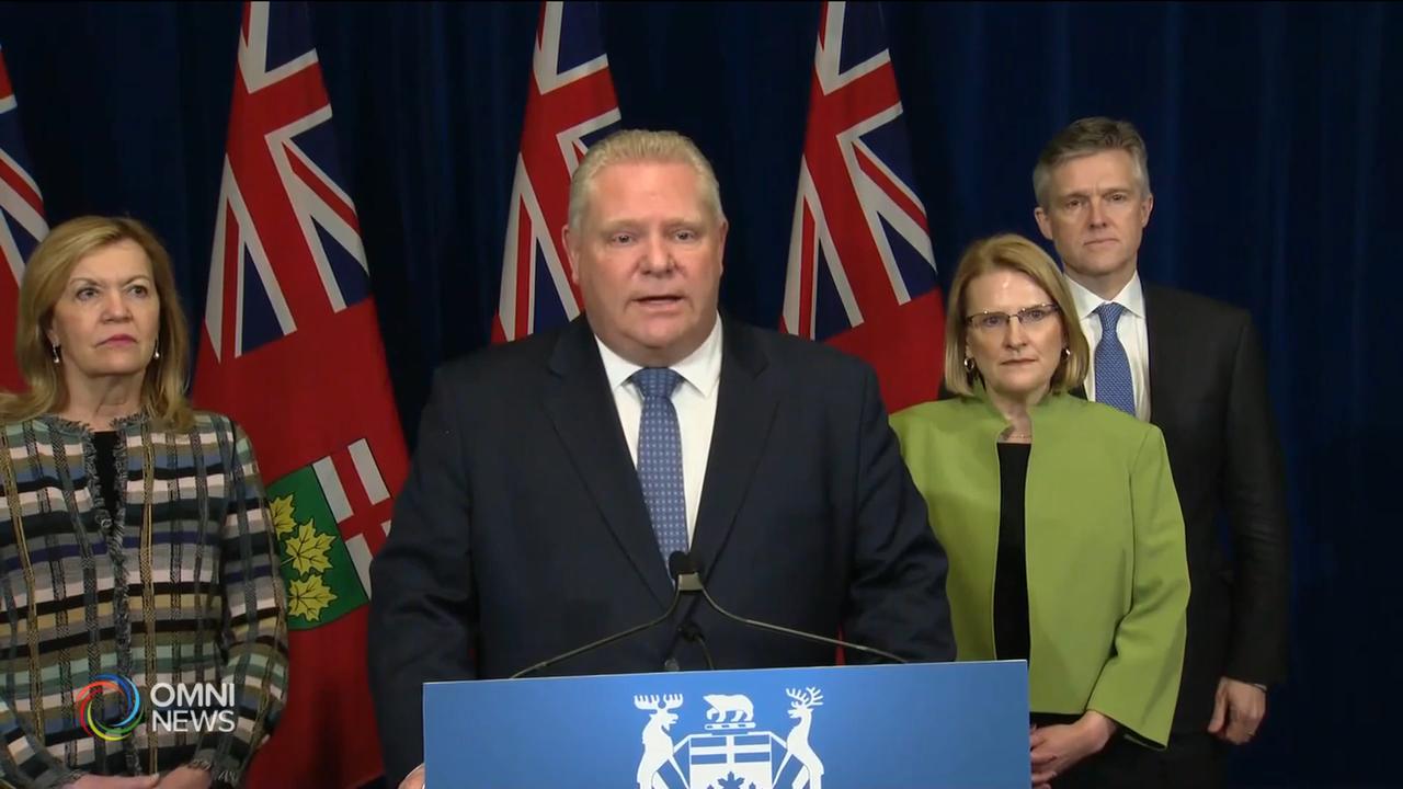 安省宣布進入緊急狀態 多項措施全面抗疫 -- Mar 17, 2020 (ON)