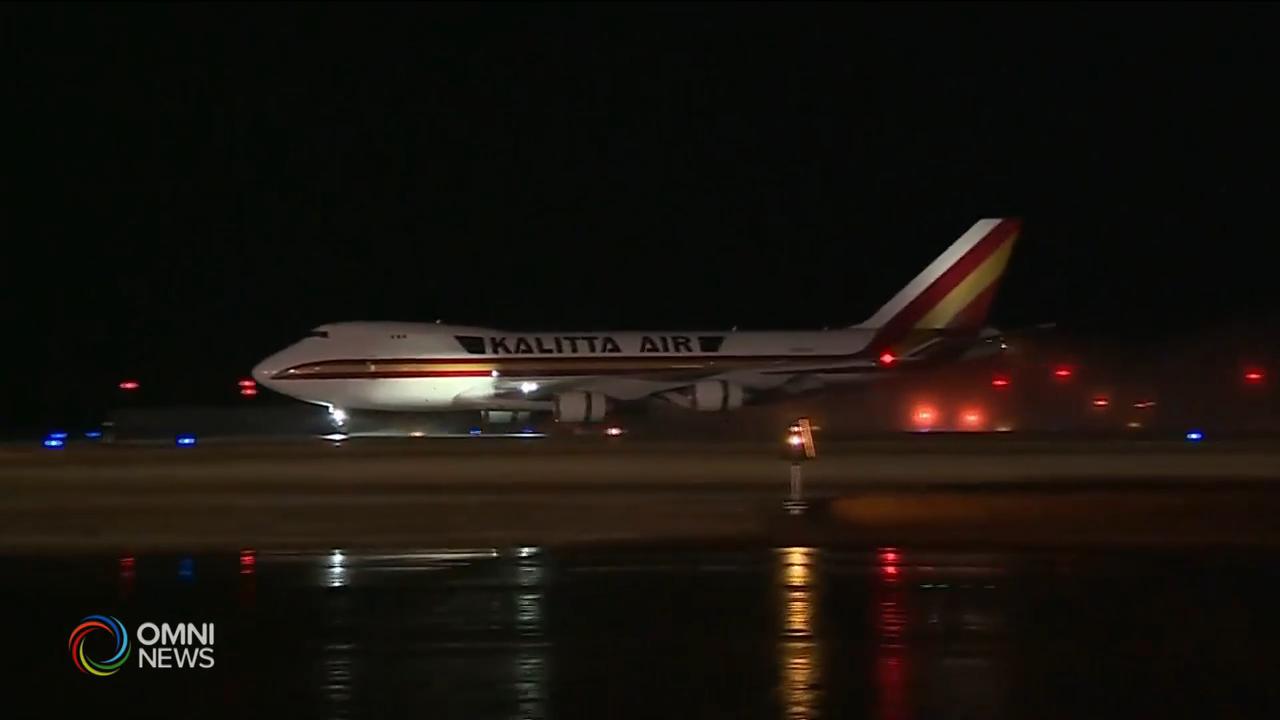 至尊公主號上的本國國民 抵達安省Trenton基地 -- Mar 10, 2020 (ON)