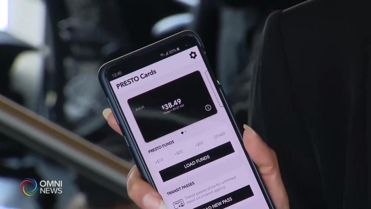Metrolinx改善Presto卡手机应用程式 － Feb 28, 2020
