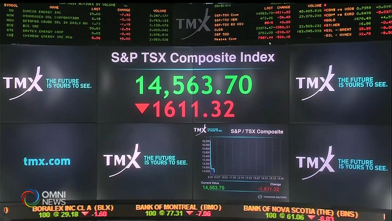 多倫多股市急跌超過一成 -- Mar 09, 2020 (ON)