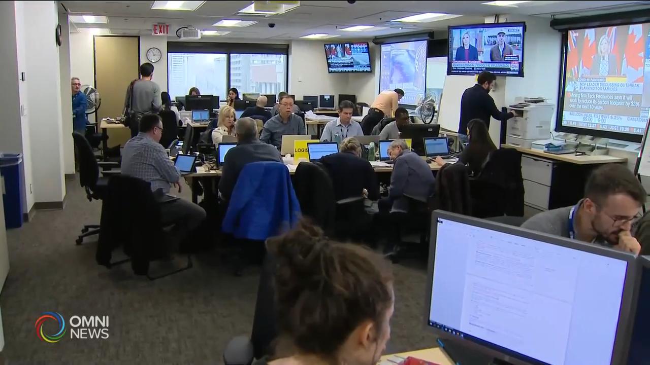 多倫多緊急應變中心提升至最高警戒級別 -- Mar 18, 2020 (ON) --