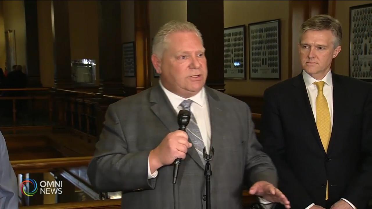 安省保守黨政府呼籲各黨派齊心抗疫 -- Mar 11, 2020 (ON)，