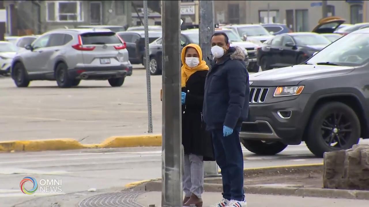 出現類似感染癥狀的家庭數量減少 -- Apr 22, 2020 (ON)