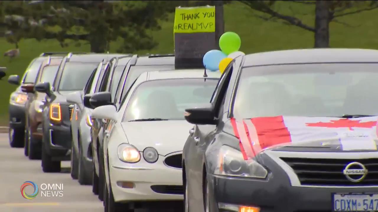不同車隊向前線抗疫醫護人員致敬 -- Apr 17, 2020 (ON)