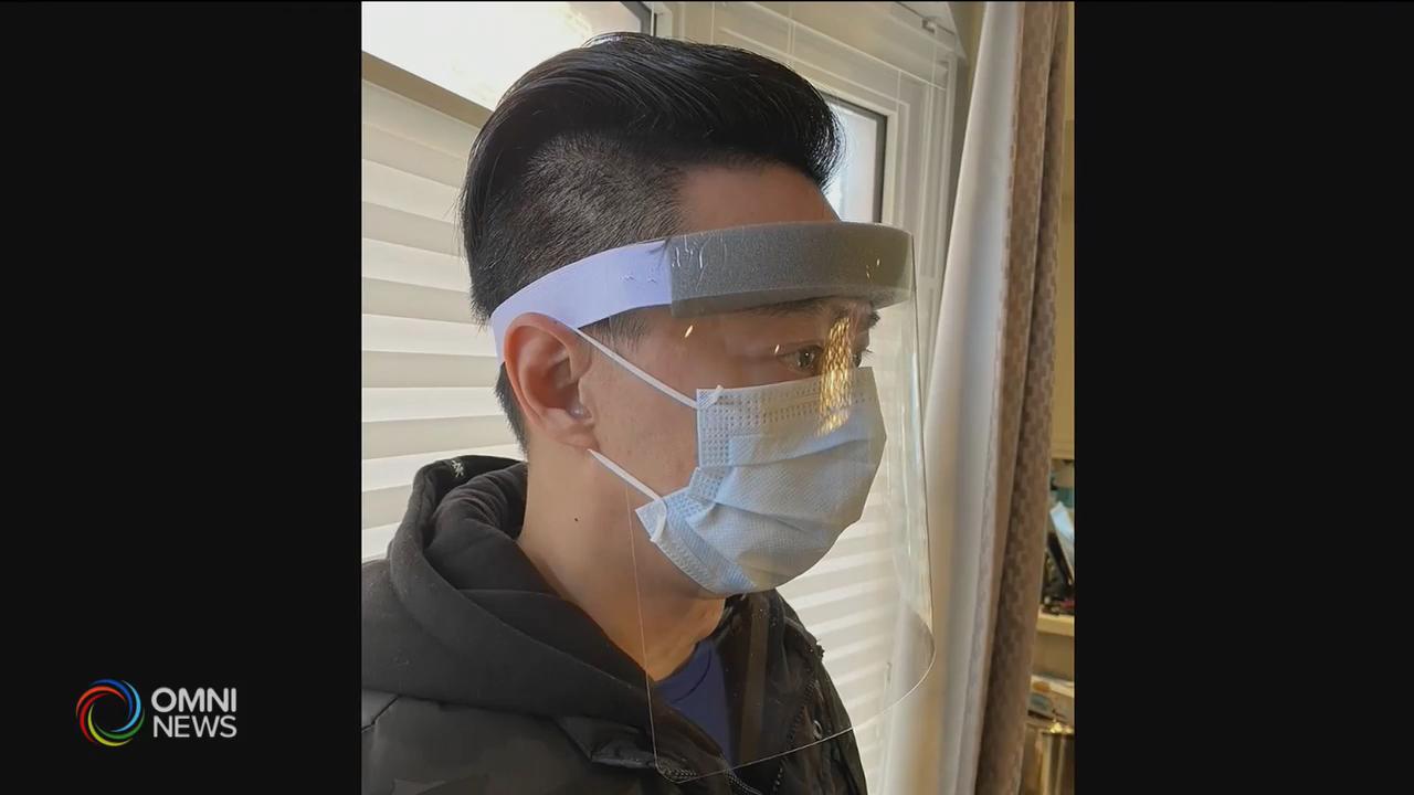 華裔市議員發起募捐生產防護膠面罩 -- Apr 10, 2020 (ON).