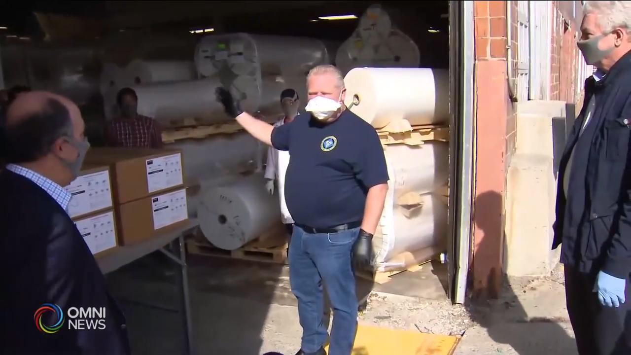 安省多間生產商投產防疫保護物資 -- Apr 07, 2020 (ON)