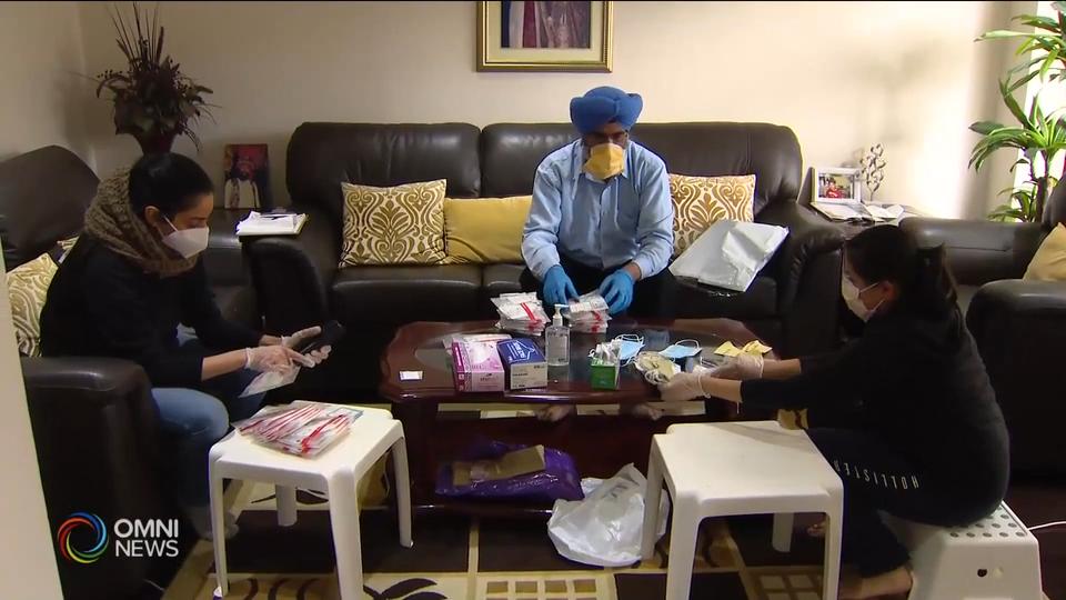 Sahaita group make masks for workers