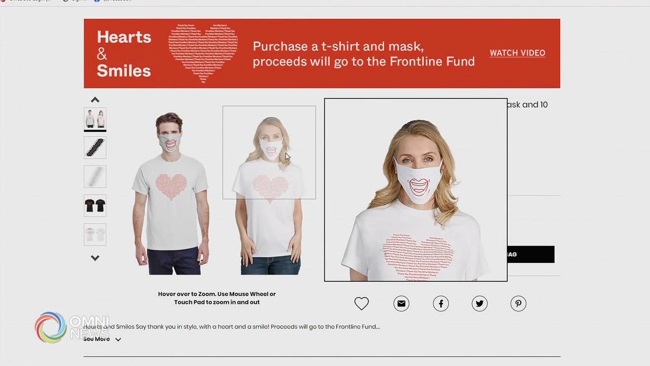 Hearts and Smiles慈善T恤和口罩籌款 -- May 12, 2020 (ON)