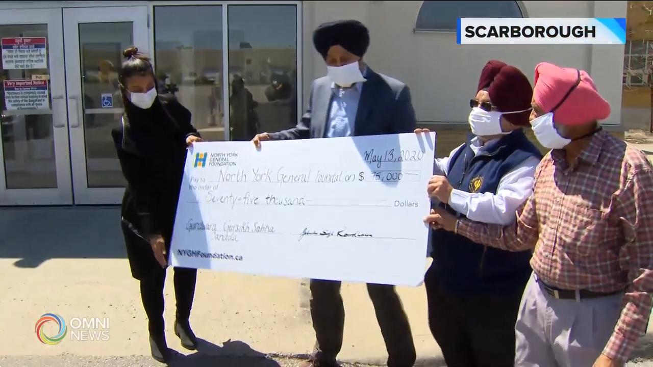 Gurdwara donates $75,000 to hospitals
