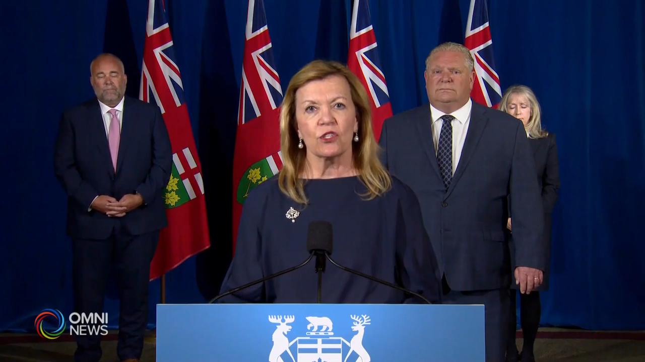 省長與衛生部長 病毒檢測均呈陰性 -- Jun 11, 2020 (ON)