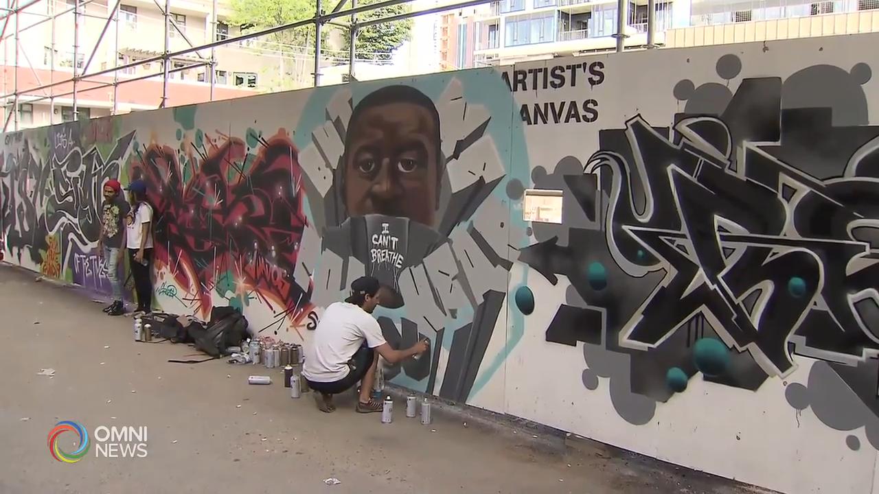 藝術家以塗鴉表達反種族主義 -- Jun 08, 2020 (ON)