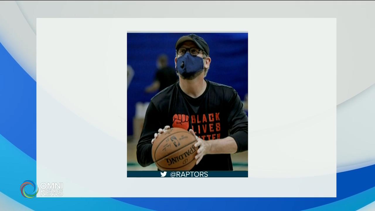 多倫多猛龍隊練習宣揚社會正義 -- July 21, 2020 (ON)