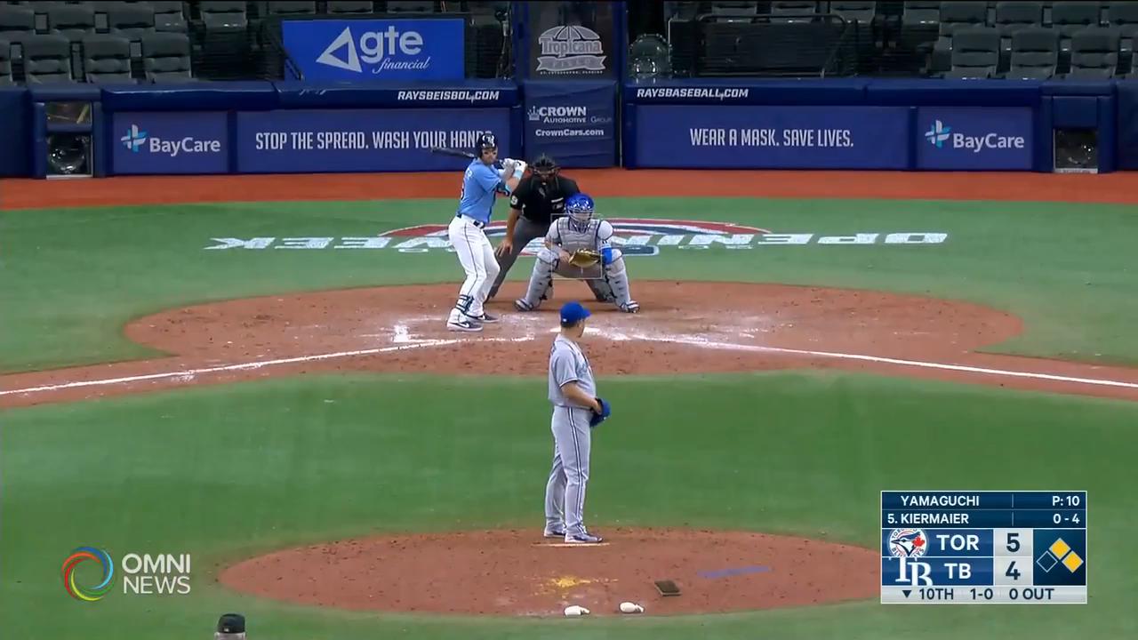 多倫多藍鳥開幕戰1 勝2負 -- July 27, 2020 (ON)