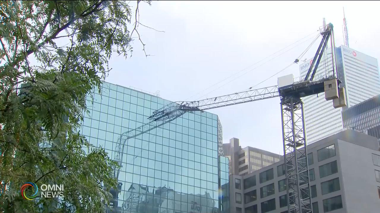多倫多市中心建築地盤吊臂倒塌 -- July 16, 2020 (ON)