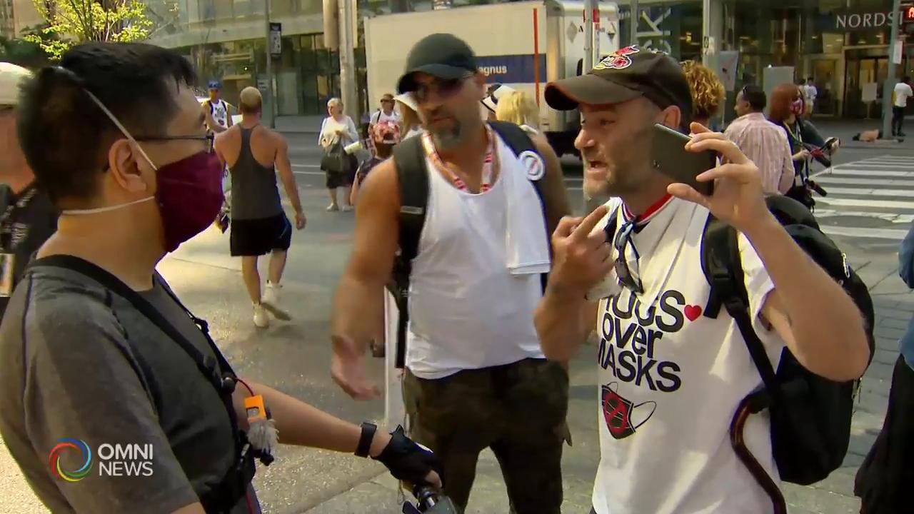 有市民市中心示威，反對強制戴口罩 -- July 07, 2020 (ON)