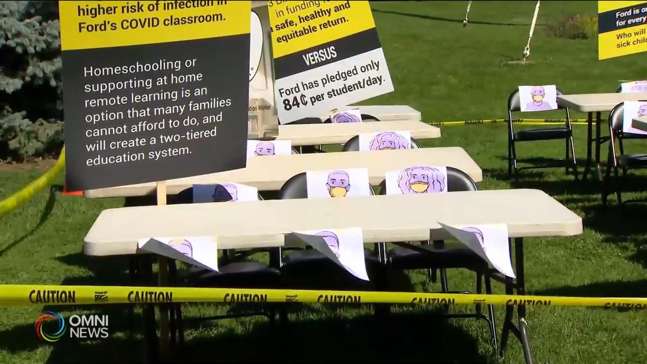 教師工會不排除入稟挑戰省府復課計畫 -- Aug 12, 2020 (ON)