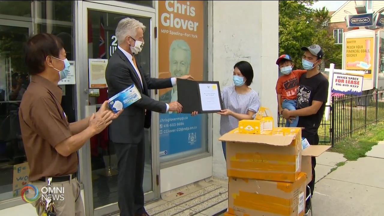 多倫多民眾義舉捐口罩 – Aug 27, 2020 (ON)