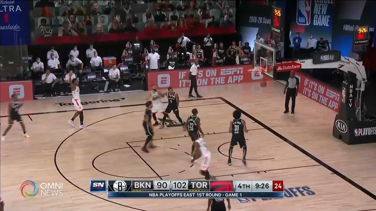 Raptors win Game 1 of playoffs!