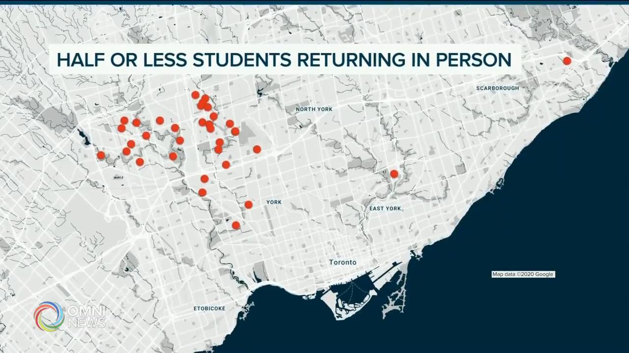 多市疫情校區不到五成學生回校上課 -- Sep 09, 2020 (ON)
