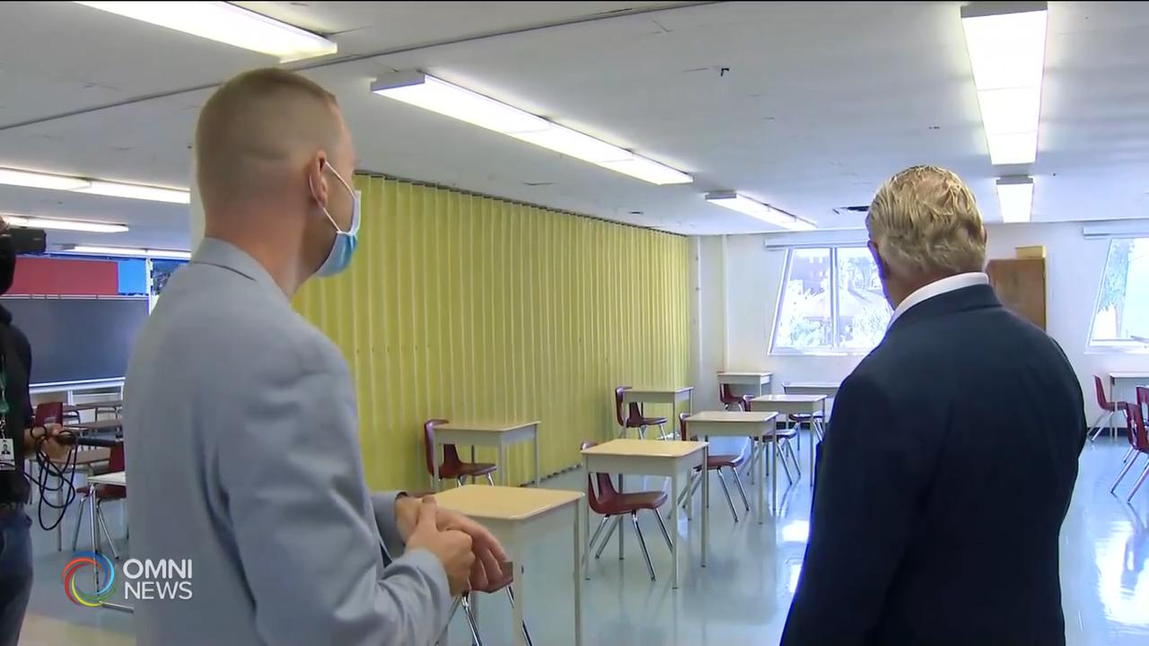 多倫多教育局向小學教師發出復課指引 -- Sep 01, 2020 (ON)
