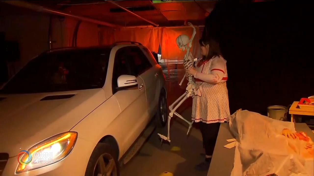 密西沙加萬聖節汽車內觀賞鬼屋 -- Oct 29, 2020 (ON)