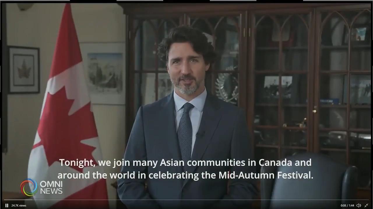 總理與多位國會議員向國民祝賀中秋 -- Oct 01, 2020 (ON)