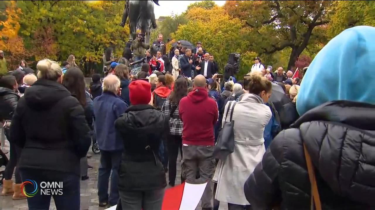 幾十人參與反省府防疫禁令示威 -- Oct 21, 2020 (ON)