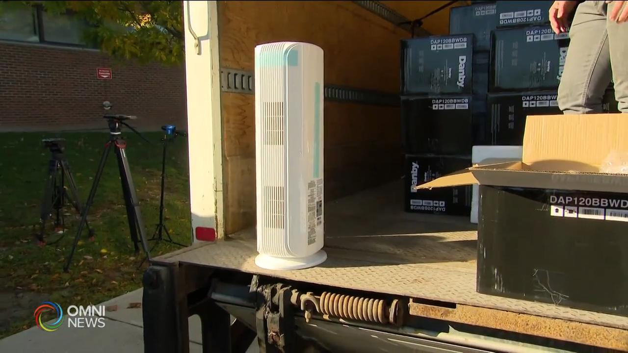 多倫多公校教育局獲贈空氣淨化機 -- Oct 13, 2020 (ON)