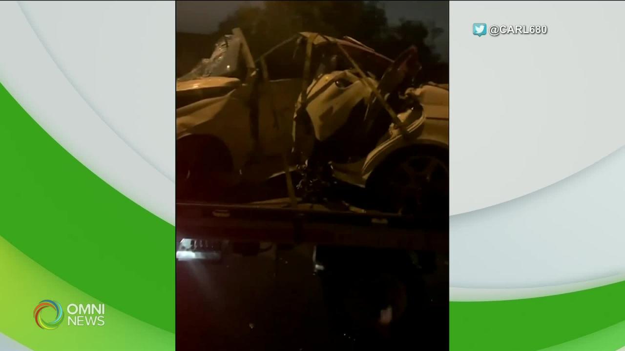 士嘉堡昨晚嚴重車禍四名年輕人受傷 -- Oct 13, 2020 (ON)